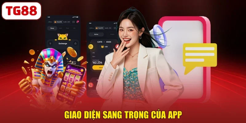 Giao diện sang trọng của app