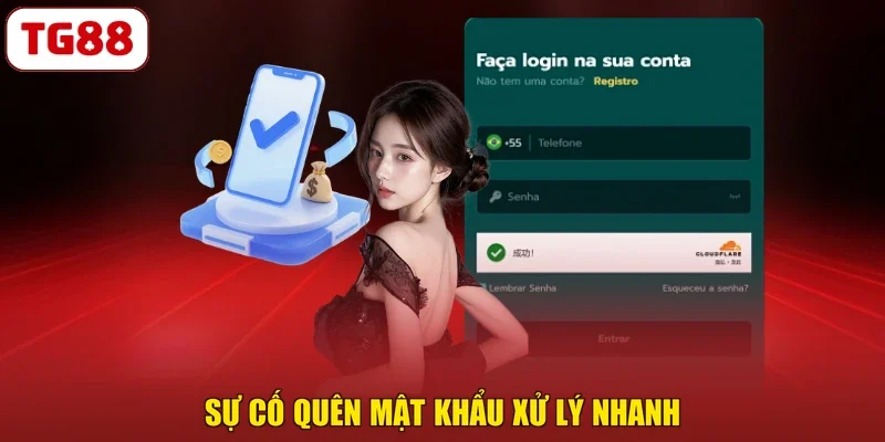 Sự cố quên mật khẩu xử lý nhanh